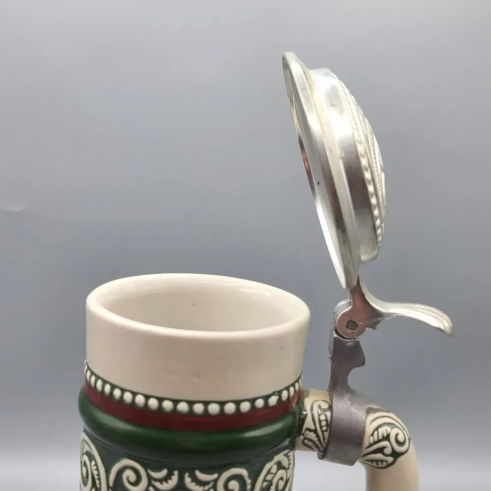 Vintage Avon Beer Stein Mug With Lid 1978 Rainbow Trout English Setter Brazil